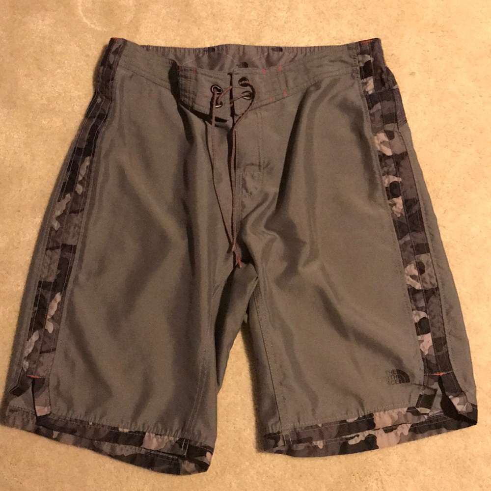 The North Face camo shorts